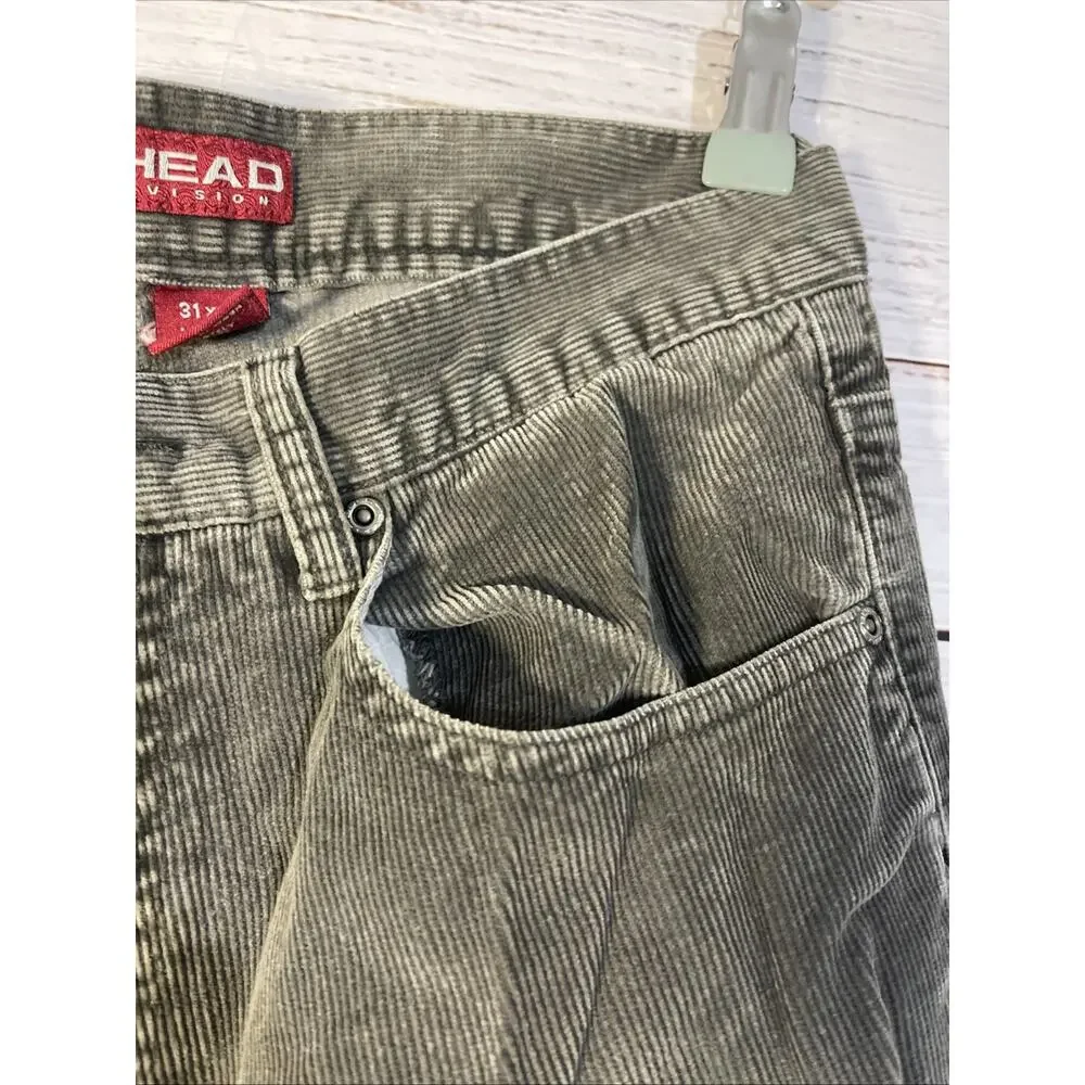 Bullhead Corduroy Loose Fit 31x30 Gray Jeans - Picture 7 of 11